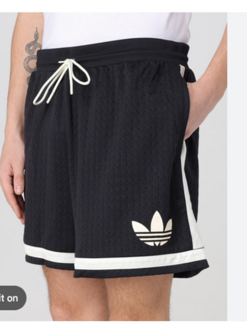 Adidas Originals Warp Knit Jogging Shorts Mens Size 2XL Black JD5198
